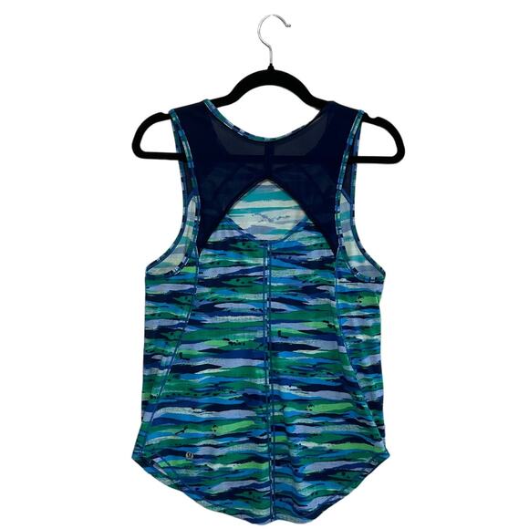 Lululemon Seven Wonders Sculpt Tank Women's Sz 6 Multi Hero Blue Workouts Sporty - Picture 2 of 5
